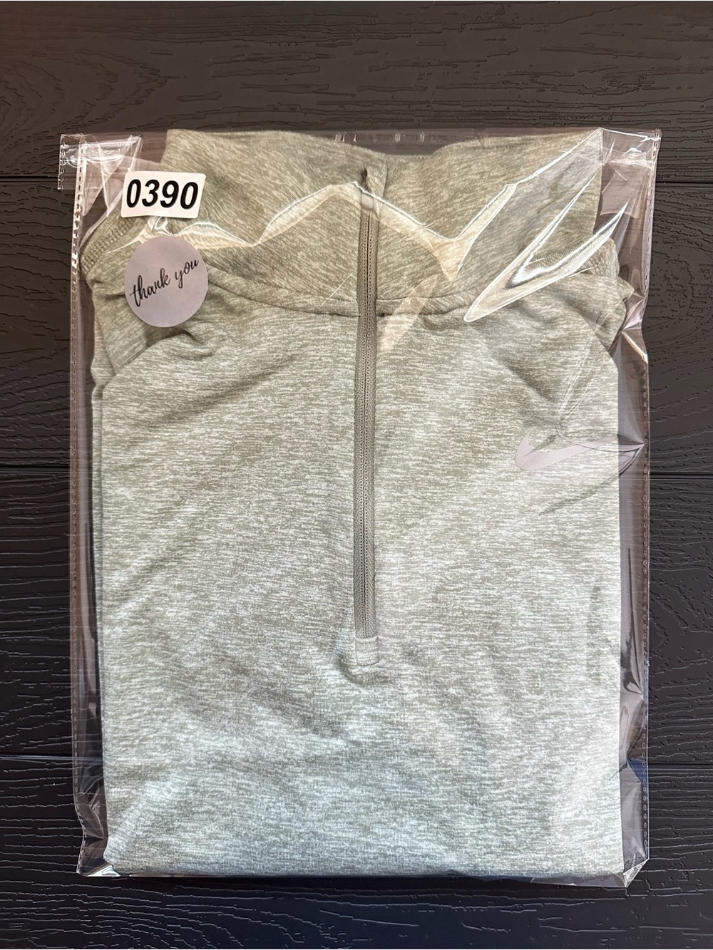 Nike Running Dri-FIT Track Top 1/4 Zip Size M Sage Green Athletic Sportswear - Picture 11 of 11
